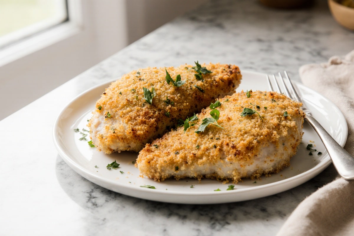 Panierte Hähnchenbrust aus der Heißluftfritteuse