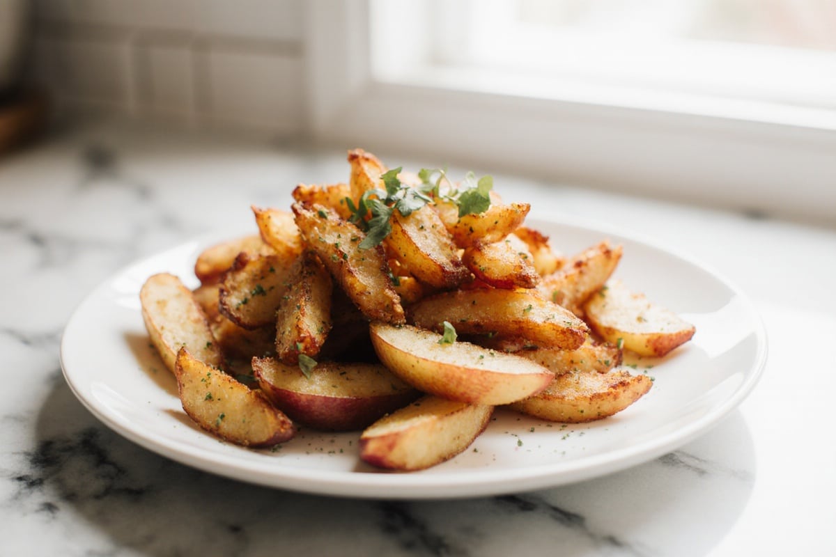 Knusprige Air-Fryer Apfel-Pommes
