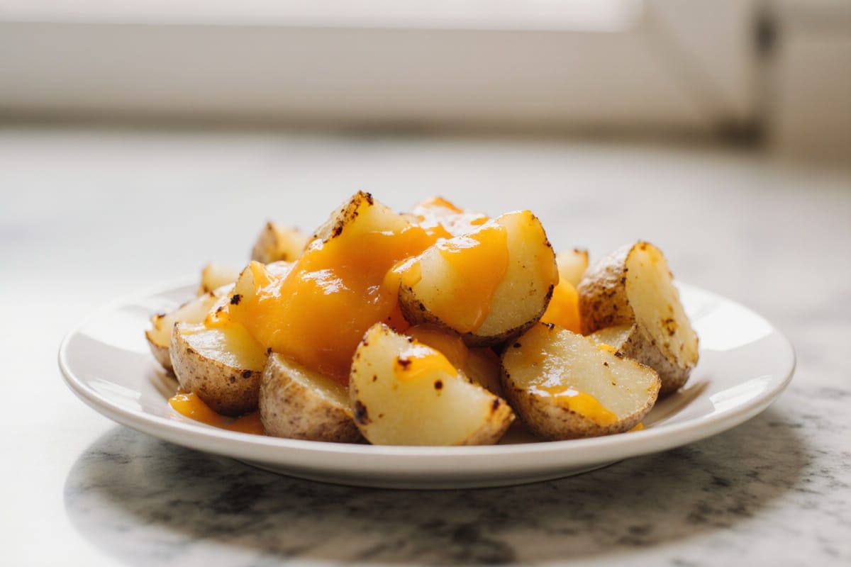 Knusprige Käse-Kartoffeln aus dem Air Fryer Rezept 1 Knusprige Käse-Kartoffeln aus dem Air Fryer