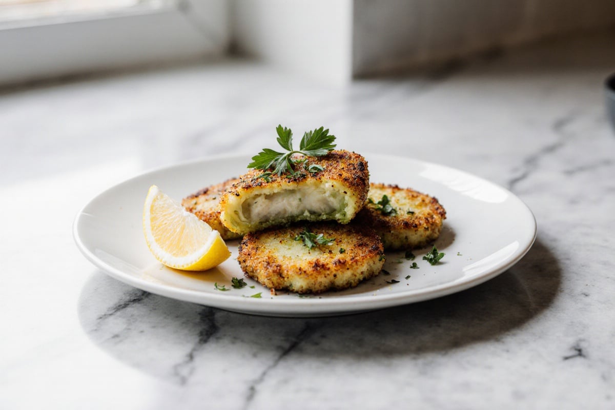 Kohlrabi Schnitzel am Airfryer