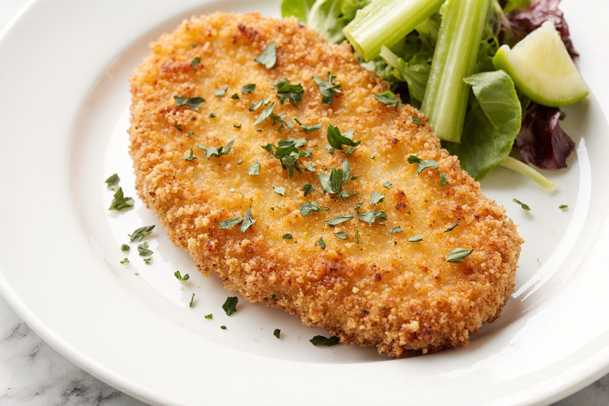 Sellerieschnitzel im Airfryer