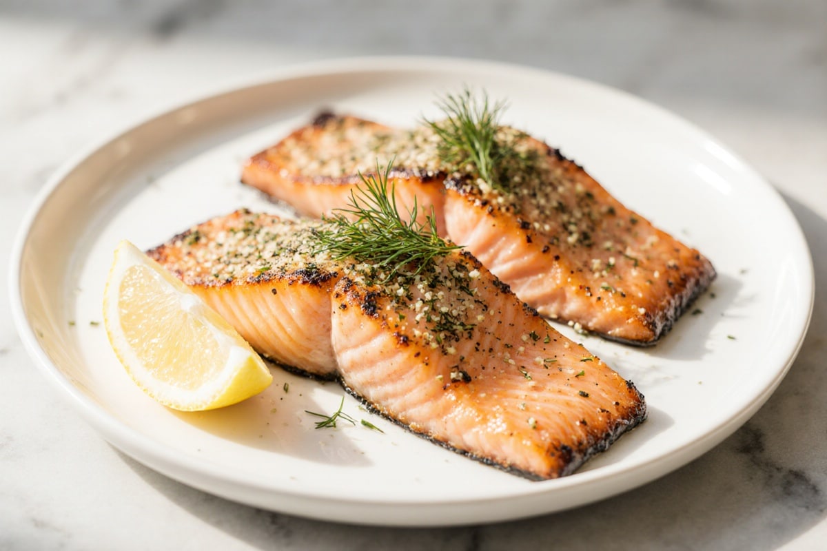 Airfryer Lachsfilet knuspriges