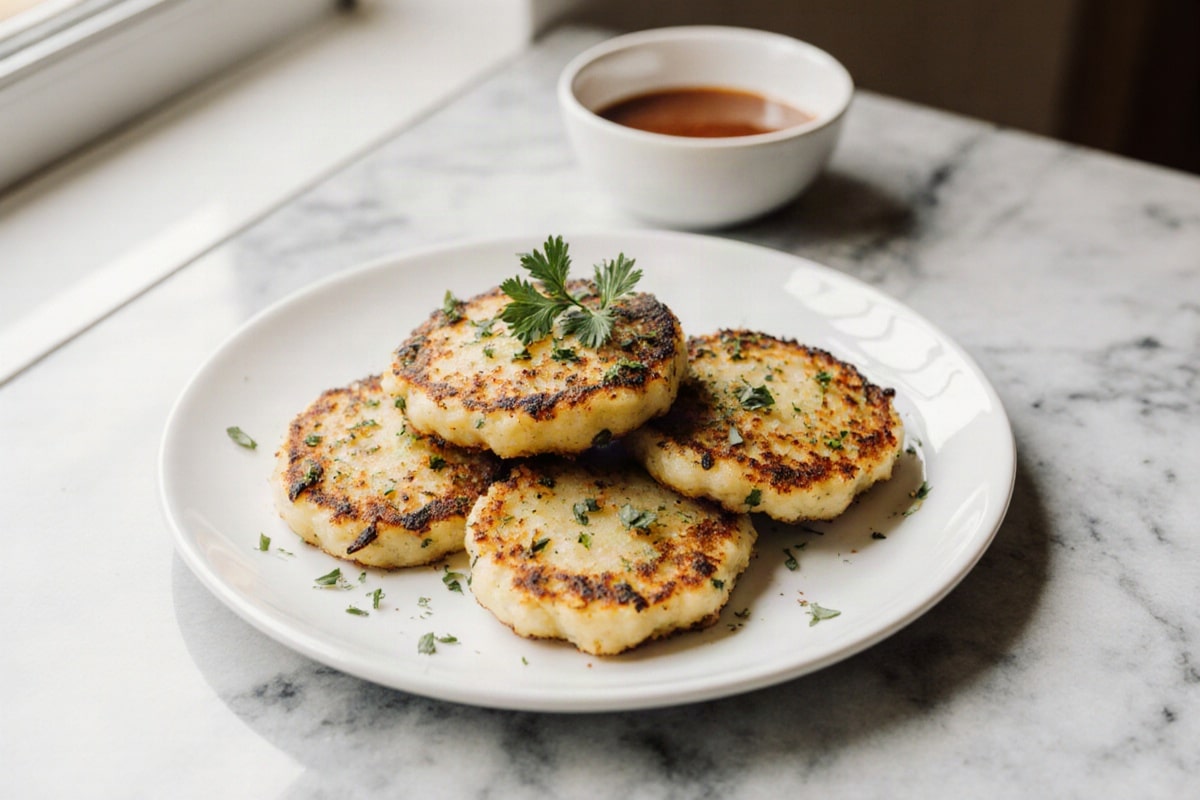 Kartoffelpuffer aus der Heißluftfritteuse Rezept 2 Kartoffelpuffer aus der Heißluftfritteuse