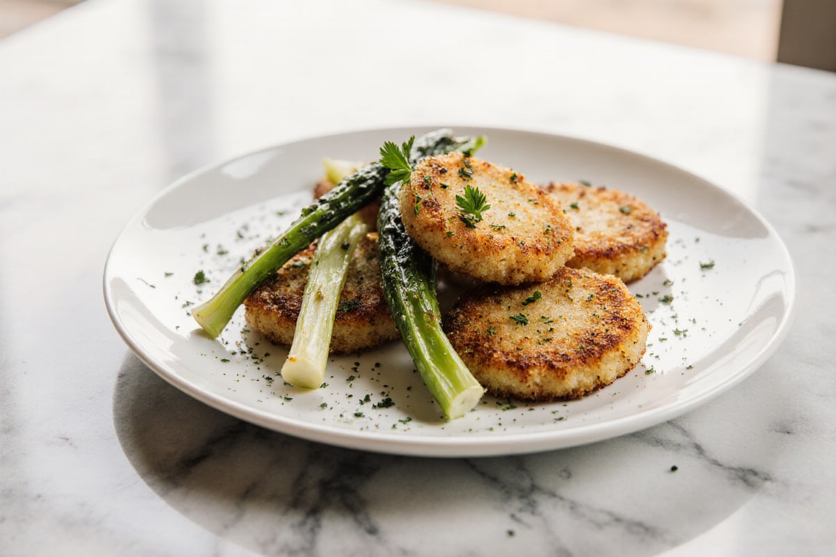 Knusprige Kohlrabi Schnitzel im Airfryer