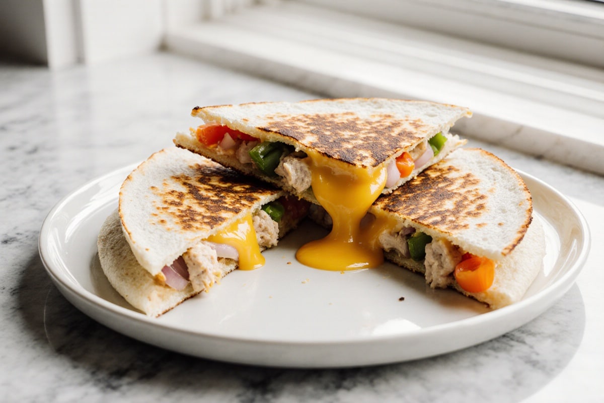 Quesadilla aus der Heißluftfritteuse