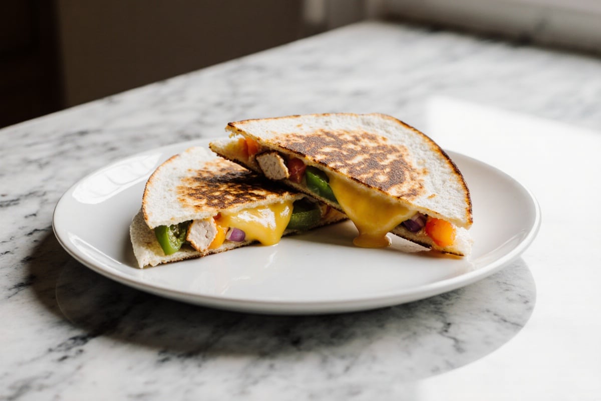 Quesadilla aus der Heißluftfritteuse